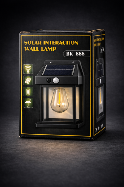 Solar Motion Sensor Wall Light – Outdoor Waterproof LED Lamp | Auto Night Light |single  lamp