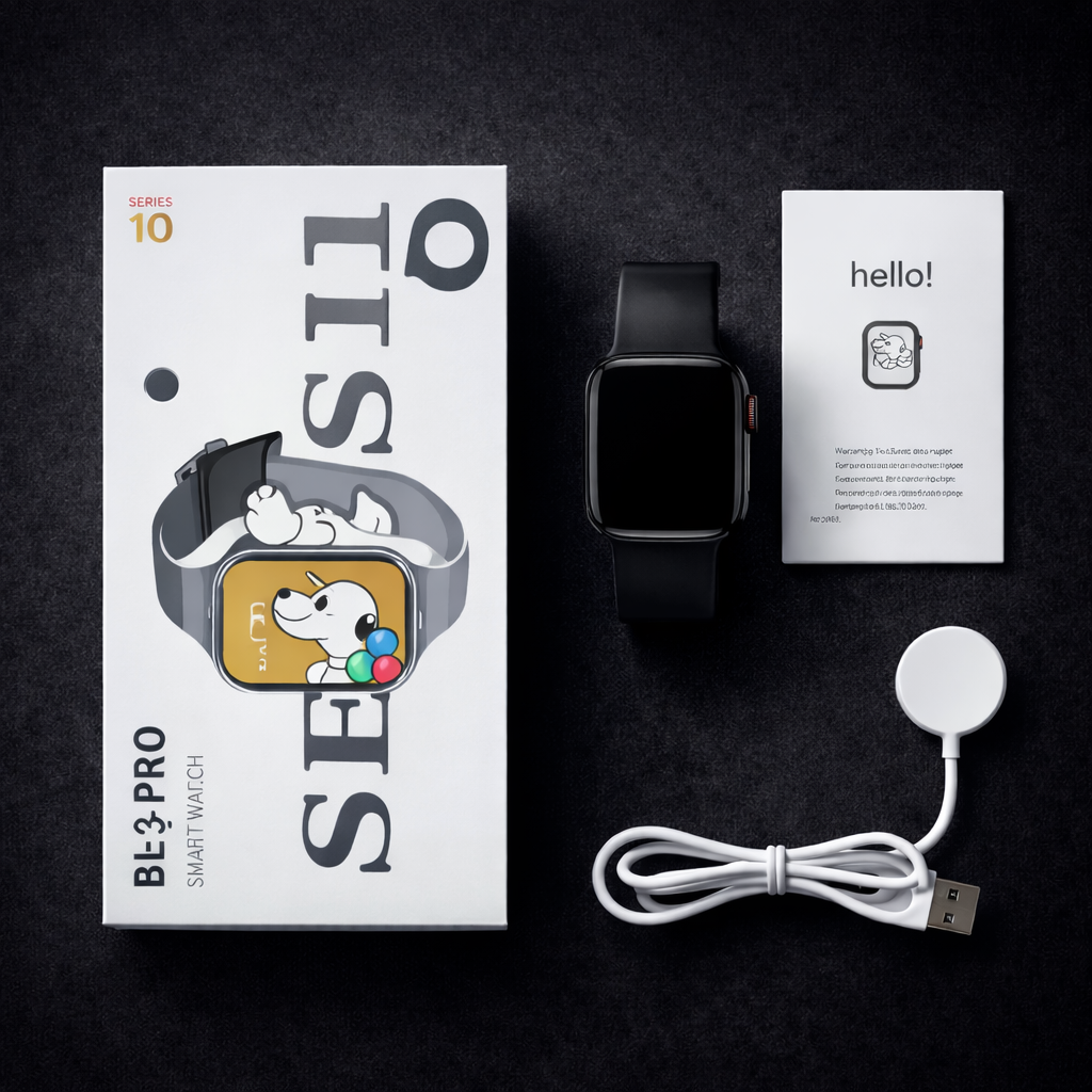 BL-3 Pro AMOLED Smartwatch | Large Display • Fitness Tracking • Bluetooth Calling